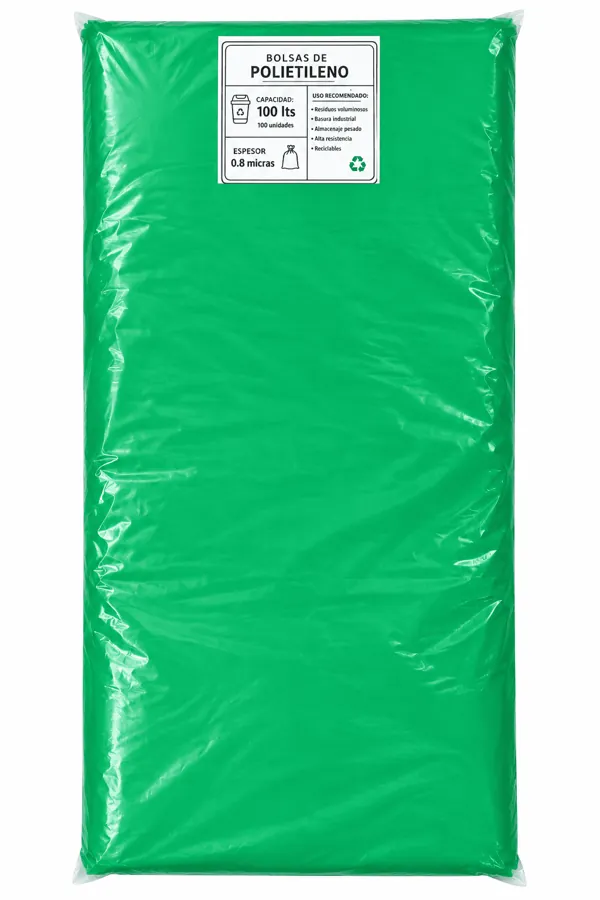 Bolsa 100L color Verde