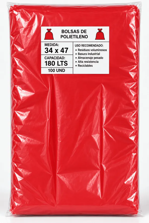 Bolsa 180L color Rojo
