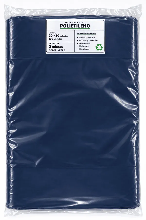Bolsa 20x30 color Negro