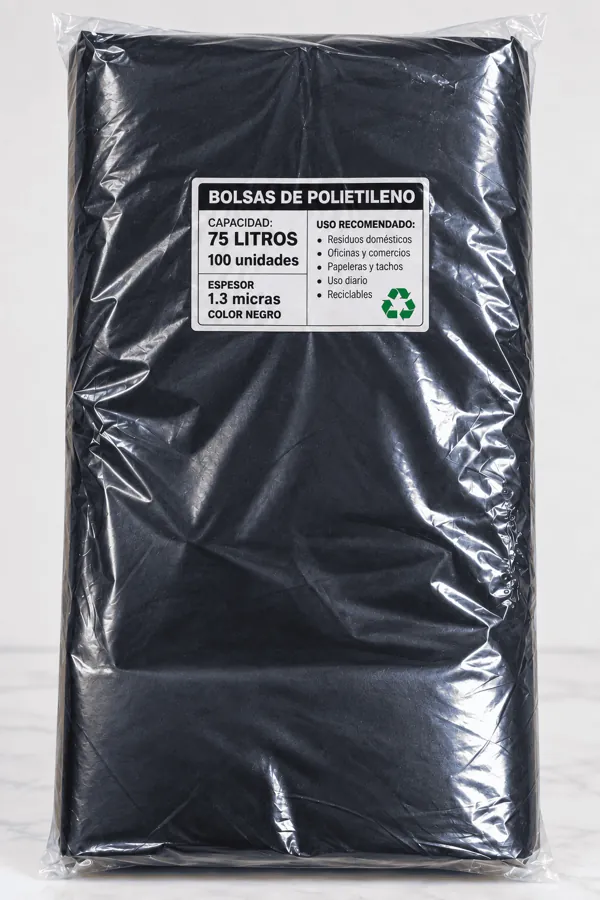 Bolsa 75L color Negro